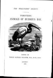Forster's animals of Hudson's Bay