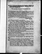 Minutes of a preliminary meeting of the delegates, elected by the various districts of British Columbia