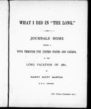 What I did in "the long"