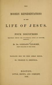 The modern representations of the life of Jesus