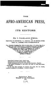 The Afro-American press and its editors