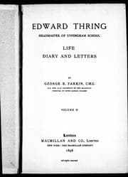 Edward Thring, headmaster of Uppingham school