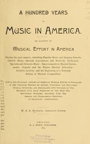 A hundred years of music in America