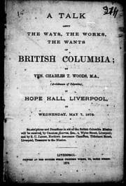 A talk about the ways, the works, the wants of British Columbia