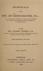 Memorials of the Hon. Ion Keith-Falconer