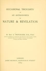 Occasional thoughts of an astronomer on nature and revelation