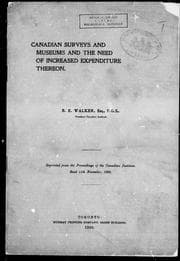 Canadian surveys and museums and the need of increased expenditure thereon