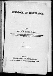 Text-book of temperance