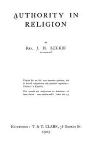 Authority in religion