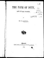 The path of duty, and other stories