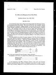 Notes on the manganese ores of Nova Scotia