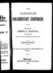 The Canadian parliamentary companion
