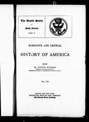 Narrative and critical history of America
