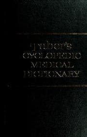 Taber's Cyclopedic Medical Dictionary