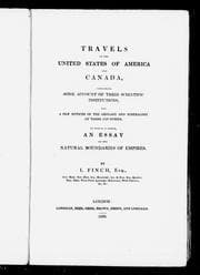 Travels in the United States of America and Canada