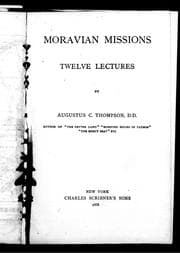 Moravian missions