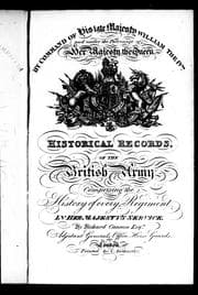 Historical record of The Thirty-Fourth, or, The Cumberland Regiment of Foot
