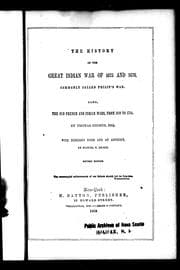 The history of the great Indian war of 1675 and 1676, commonly called Philip's War