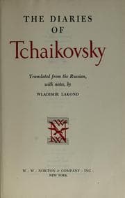 The diaries of Tchaikovsky