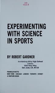 Experimenting with science in sports