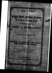 The union of the British North American provinces considered