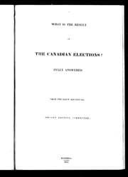 What is the result of the Canadian elections?