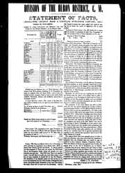 Division of the Huron District, C.W.