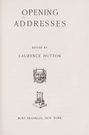 Opening addresses