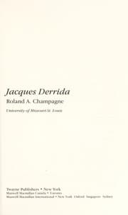 Jacques Derrida