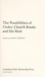 The Possibilities of order