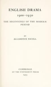 English drama, 1900-1930