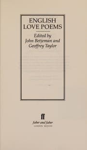 English love poems