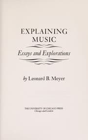 Explaining music