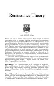 Renaissance theory