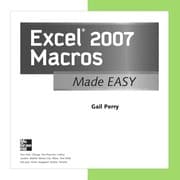 Excel 2007 macros made easy