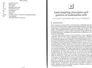 Gene targeting