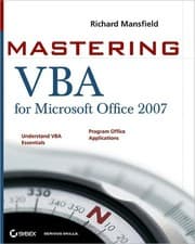 Mastering VBA for Microsoft Office 2007