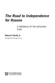 The road to independence for Kosovo
