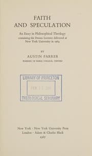 Faith and speculation