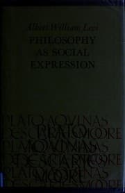 Philosphy as social expression