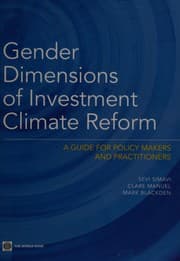 Gender dimensions of investment climate reform