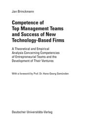Competence of top management teams and success of new technology-based firms