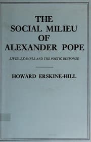 The social milieu of Alexander Pope