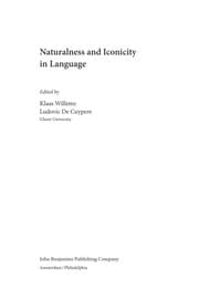 Naturalness and iconicity in language