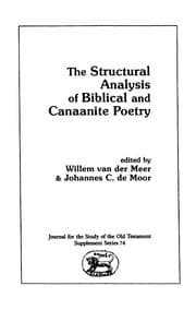 The Structural analysis of biblical and Canaanite poetry