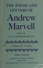 The poems and letters of Andrew Marvell