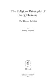 The religious philosophy of Liang Shuming
