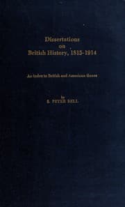 Dissertations on British history, 1815-1914