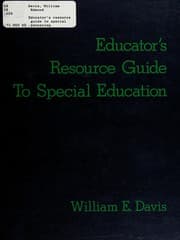 Educator's resource guide to special education