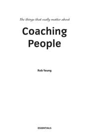 The things that really matter about coaching people